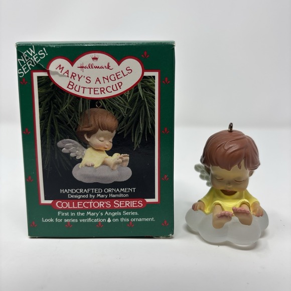 Hallmark Other - Mary's Angels Buttercup #1 Hallmark Keepsake Christmas Ornament 1988 Orig. Box